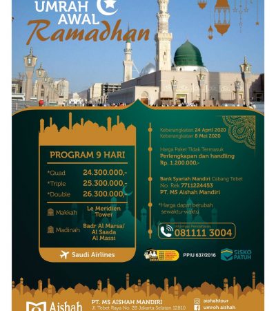 Umrah 24 April 2020 (Umrah Awal Ramadhan)